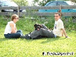 Verschnaufpause während des Abrichtekurses